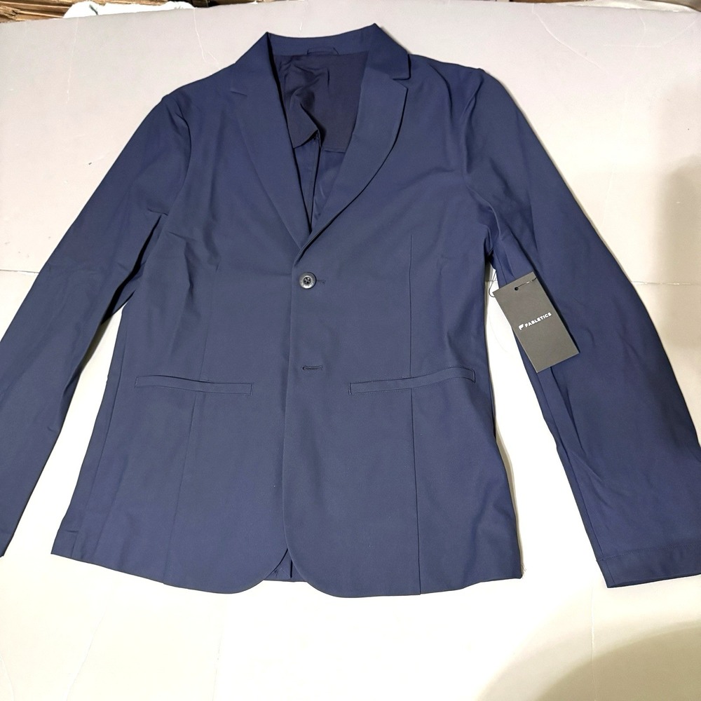 Fabletics Blazer Mens S Small The Don Deep Navy Blue Unconstructed Stretch